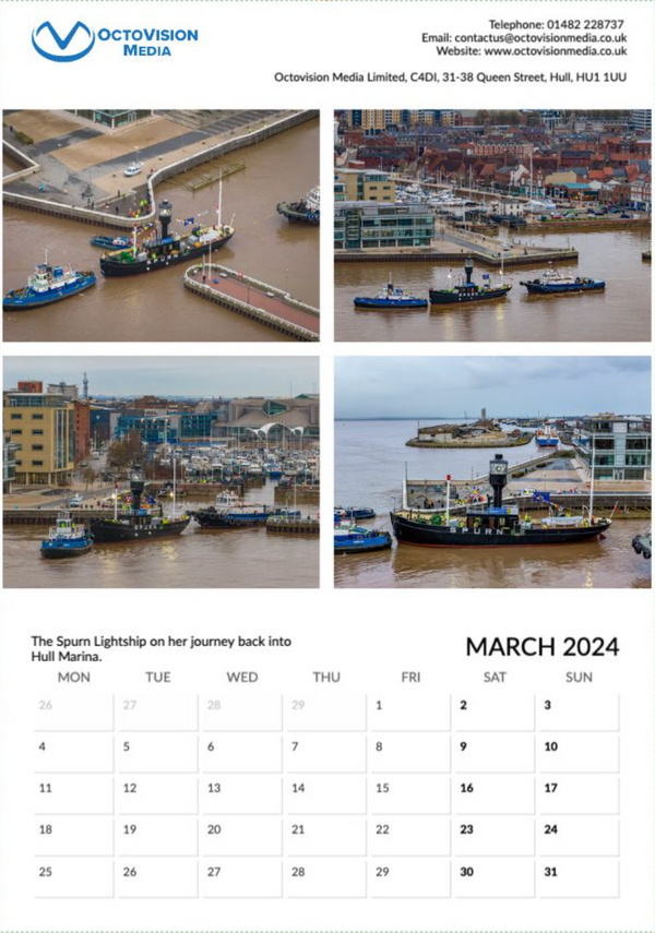Hull From Above 2024 Calendar - OctoVision Media's Hull From Above