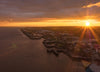 Sunset over Hull and the River Humber print in 2 sizes