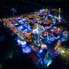 Hull Fair long exposure aerial image taken by drone Square 12x12